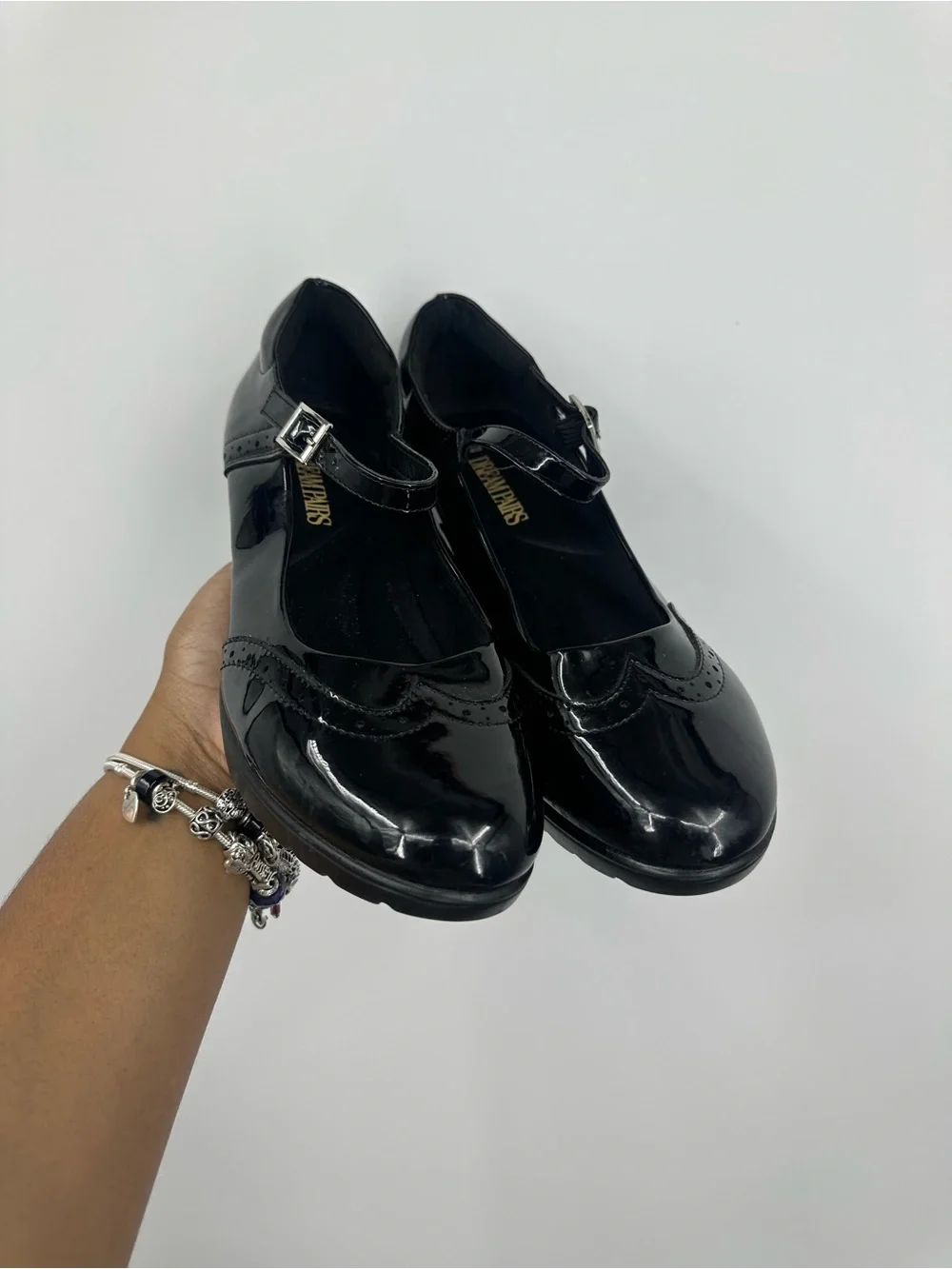 Vintage Y2K Style Black Dream Paris Oxford Mary Jane Shoes Size Women's 9 Goth